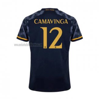 Camiseta Real Madrid Jugador Camavinga Segunda 2023 2024